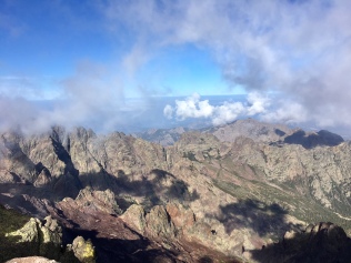 La vue depuis le sommet du Monte Cinto (2706 mètres)