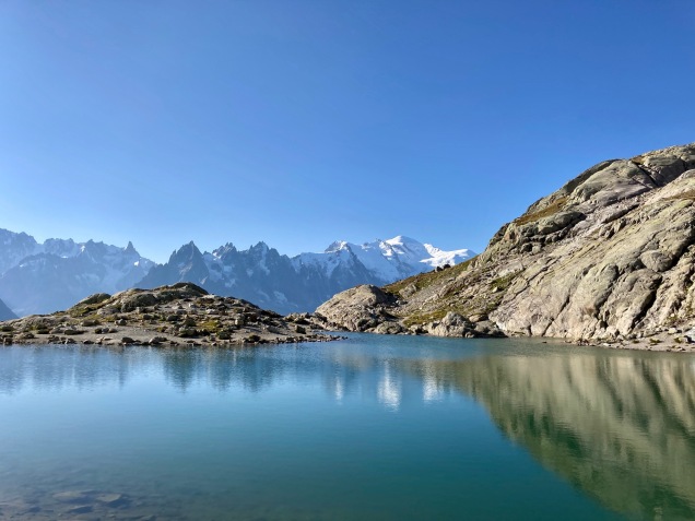 Sur le Tour du Mont Blanc - le lac Blanc